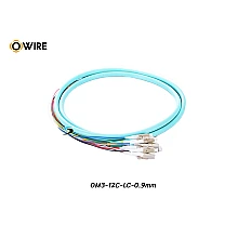Pigtail 12 Core LC/UPC MM OM3 0.9mm ยาว 1.5 เมตร